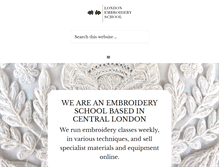 Tablet Screenshot of londonembroideryschool.com